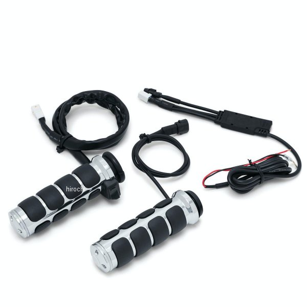 クリアキン Kuryakyn ISOヒートグリップ 08年以降 ハーレー 電子スロットルモデル クローム 027480-NF WO店 37,180円