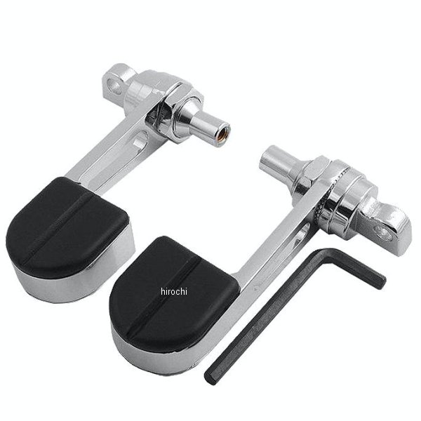 クリアキン Kuryakyn ISOフットペグ STIRRUPS クローム/黒 027641-NF WO店
