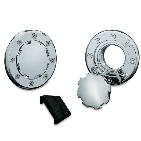 クリアキン Kuryakyn フラッシュマウントガスキャップ  ノーベンド 96年-99年 ソフテイル クローム 027654-NF WO店 11,096円