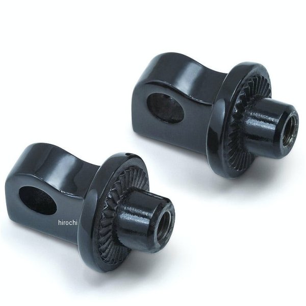 クリアキン Kuryakyn スプライン フットペグアダプター オス型 黒 027677-NF WO店の通販は 6,540円