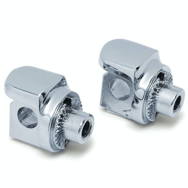 クリアキン Kuryakyn ノンピボット スプラインタンデムフットペグアダプター ツーリング、ダイナ クローム 027679-NF WO店