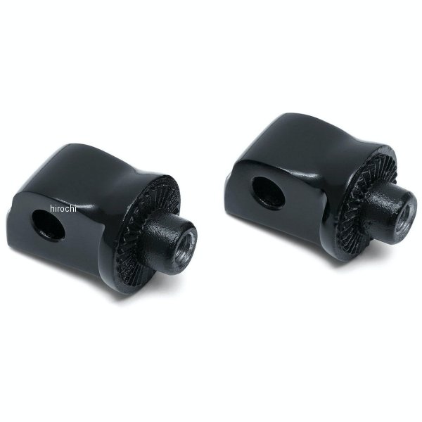 クリアキン Kuryakyn スプラインタンデムフットペグアダプター 18年以降 ソフテイル 黒 027686-NF WO店
