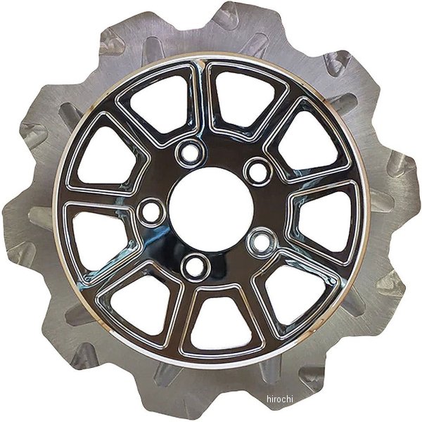リンドールブレーキ LyndallBrakes ブレーキローター CROWN/9SPOKE 11.5インチ クローム/クローム 5mm厚 フロント WO店