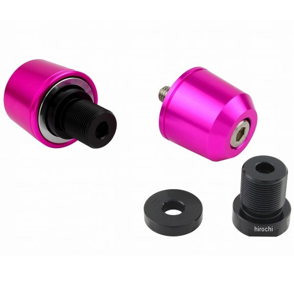 POSH ポッシュ ミドルウェイトバーエンド カワサキ純正ハンドル用 M17 ピンク 032989-32-10 WO店