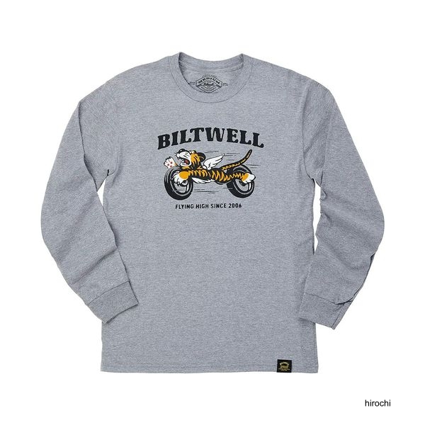 ビルトウェル Biltwell TIGER ロングスリーブ グレー L 8104-159-004 WO店