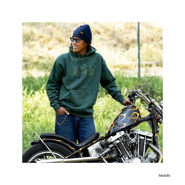 ビルトウェル Biltwell PAN プルオーバーパーカー グリーン M 8124-160-003 WO店_1