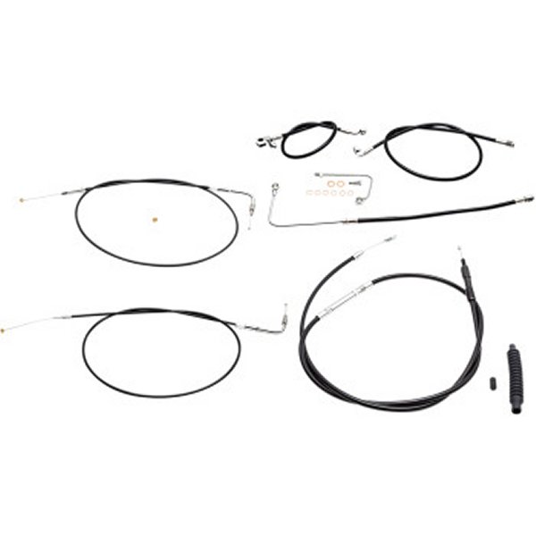 LAチョッパーズ LA Choppers ケーブル標準キット 黒 15年 FLS 15-17インチ用 WO店の通販は 39,066円