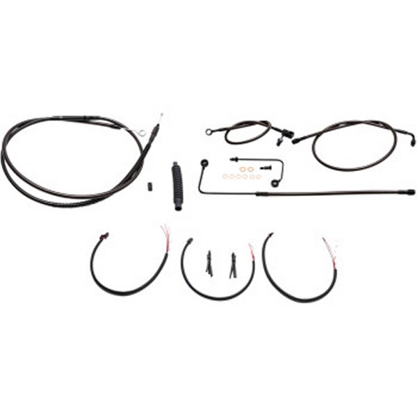 LAチョッパーズ LA Choppers ケーブルコンプキット Midnight 16年?17年 FLS ABS付 18-20インチ用 0610-1822 WO店