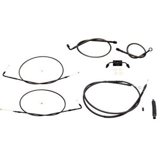 LAチョッパーズ LA Choppers ケーブル標準キット Midnight 14年以降 XL ABS付 15-17インチ用 WO店の通販は