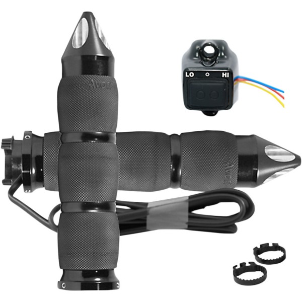 エイボン AVON グリップ エアクッション ヒート スパイク 1インチハンドル用 黒 WO店の通販は