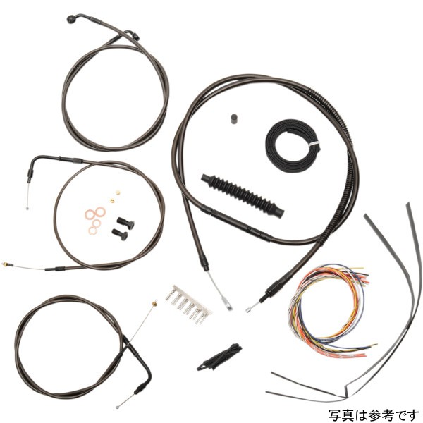 LAチョッパーズ ケーブルキット CM 12-14インチ 12年-17年 ハーレー FXDF WO店の通販は