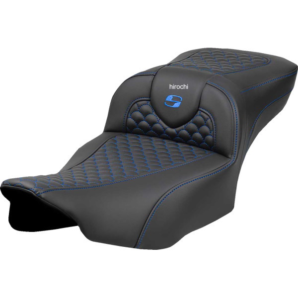 サドルメン Saddlemen シート ロードソファ ドラゴン ブルー ステッチ エクステンデッドリーチシート 0801-2077 WO店