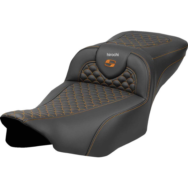 サドルメン Saddlemen シート ロードソファ ドラゴン オレンジ ステッチ エクステンデッドリーチシート 0801-2079 WO店