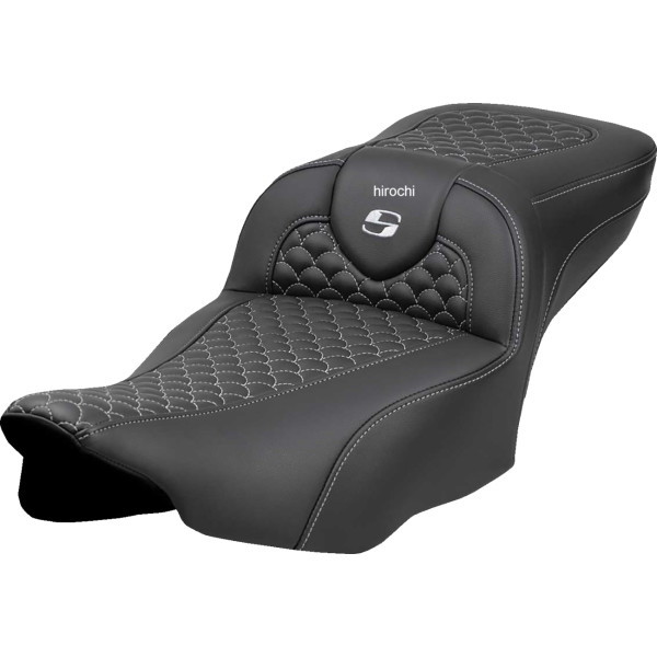 サドルメン Saddlemen シート ロードソファ ドラゴン シルバー ステッチ エクステンデッドリーチシート 0801-2081 WO店