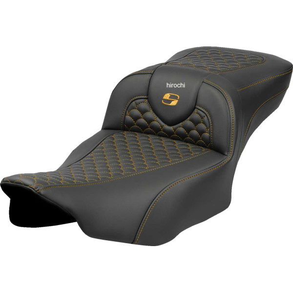 サドルメン Saddlemen シート ロードソファ ドラゴン ゴールド ステッチ エクステンデッドリーチシート 0801-2083 WO店