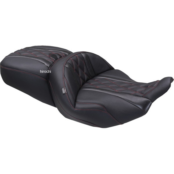 マスタング Mustang シート SUPER TOURING DLX ワンピース ダークチェリー スレッド 0801-2128 WO店
