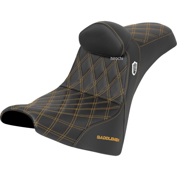 サドルメン Saddlemen シート SDC PERF GRIPPER LUMBAR REST GLD STITCH 0802-1697 WO店