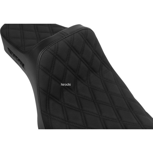SLYFOX SEAT HIGHNOON 2UP BLACK LOGO DD SLIP STOP SPORTSTER 2004-22 0804-0836 WO店_1