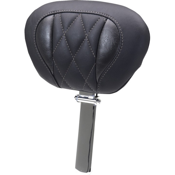 マスタング Mustang BACKREST SUPER TOUR DLX DIAM GUN METAL GRAY THREAD 0822-0652 WO店