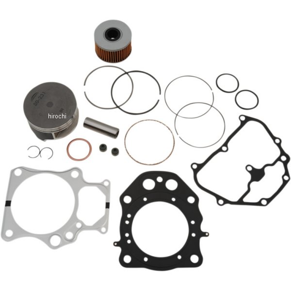 WSM トップエンド補修キット 0.75mmオーバーサイズ 09年-14年 ホンダ TRX 420 Foreman 0903-1482 WO店