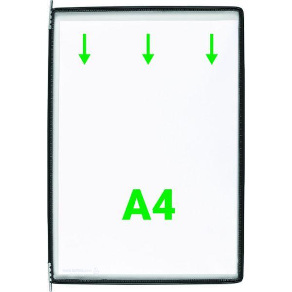tarifold社 tarifold 掲示ファイルスタンド用ポケット A4X10枚入り ブラック 114007-TN WO店