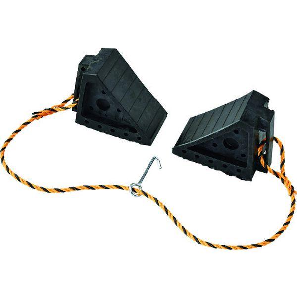 タイヤストッパー 乗用車用(2t車迄) 2個1組 タイヤストッパー2 H145×W100×D195mm 合成ゴム製 120002 WO店の通販は