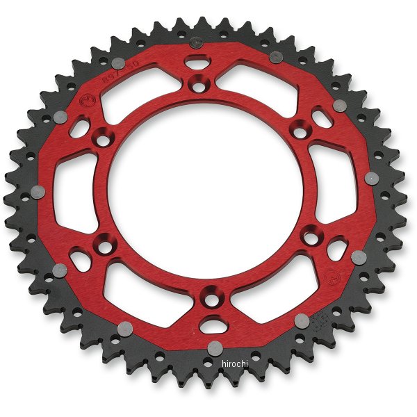 ムースレーシング MOOSE RACING リア スプロケット デュアル 51T 84年-17年 CR250R、CRF250R 赤 WO店