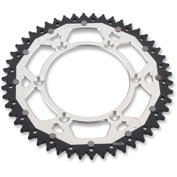 ムースレーシング MOOSE RACING リア スプロケット デュアル 51T 81年-17年 YZ250F、WR250F、IT250 シルバー WO店