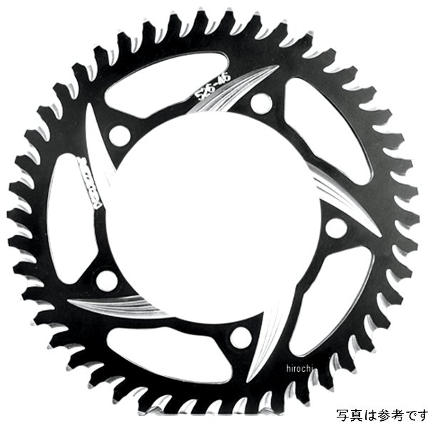 ボルテックス Vortex リア スプロケット 47T/520 86年-11年 EX500、EX250、GSX-R1000 アルミ 黒 (CAT5) WO店