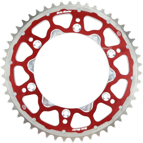 モトマスター Moto-Master FUSION シリーズ デュアル リング スプロケット (レッド、520-50T) ベータ 1211-2356 WO店 18,092円