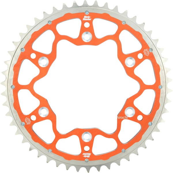 モトマスター Moto-Master FUSION SERIES DUAL RING SPROCKET (ORANGE, 420-49T) HUS, KTM 1211-2396 WO店