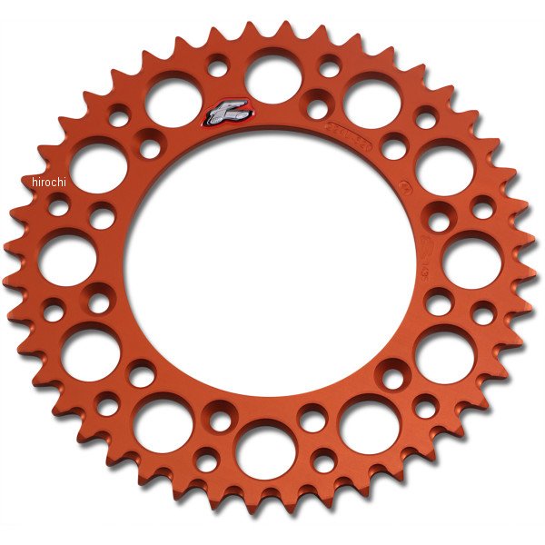 レンサル RENTHAL リア スプロケット アルミ 520 44T KTM、ハスクバーナ、フサベル オレンジ WO店