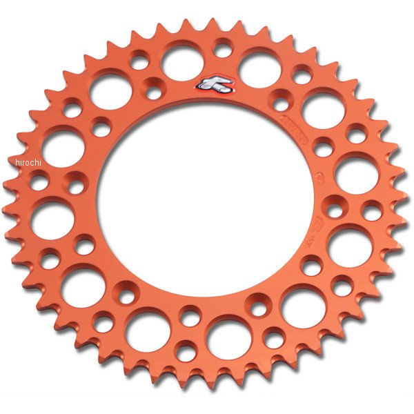 レンサル RENTHAL リア スプロケット アルミ 520 45T KTM、ハスクバーナ、フサベル オレンジ WO店
