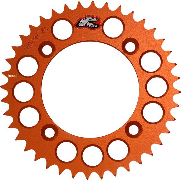 レンサル RENTHAL リア スプロケット アルミ 415 36T KTM 50SX、ハスクバーナ TC50 オレンジ WO店