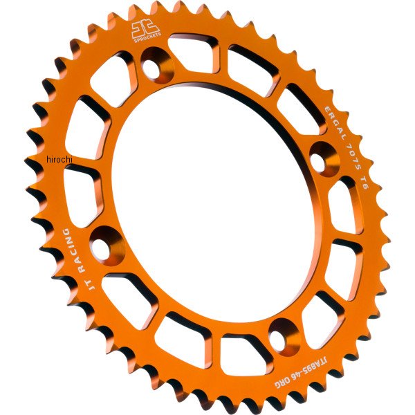 JT スプロケット リア 46T ハスクバーナ、KTM オレンジ 1211-2622 WO店