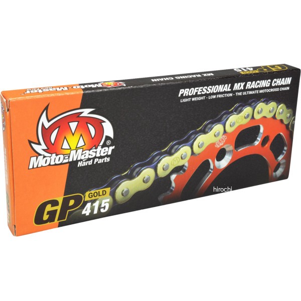 モトマスター Moto-Master MX チェーン GP-415G、134 リンク、ゴールド 1221-0414 WO店