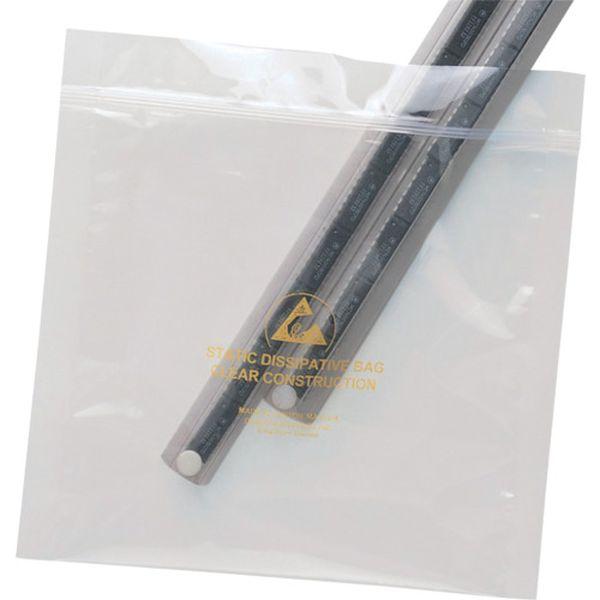 ESDバッグ、STATFREE、透明、ジップ式、203 mm x 254 mm、入数100 13882-TN WO店