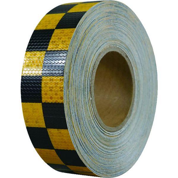 セーフラン安全用品(株) セーフラン 高輝度反射テープ 黄黒格子 幅50mm×50m 14366 WO店の通販は 8,945円