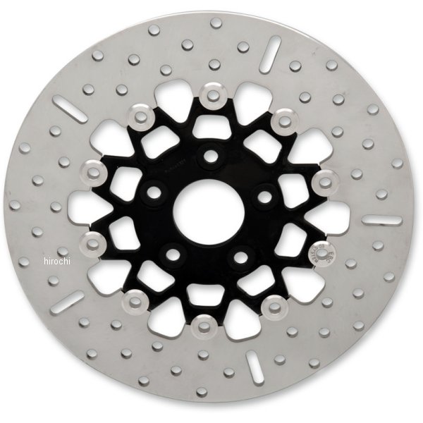 EBC イービーシー ローター 11.5インチ リア ワイド 黒/クローム 10ボタン フローティング 1710-2252 WO店