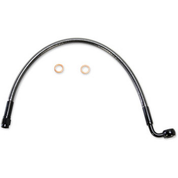 マグナム MAGNUM フロント ブレーキライン 10mm/90°アッパー 15インチ FLH(デュアルディスク) 黒 1741-4082 WO店