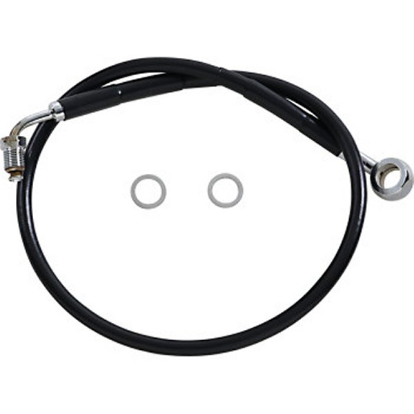 DRAG フロント ブレーキライン 黒ステンレス 18年以降 FXFB ABS付 アッパー +4インチ(25.5インチ) 1741-5832 WO店 12,713円