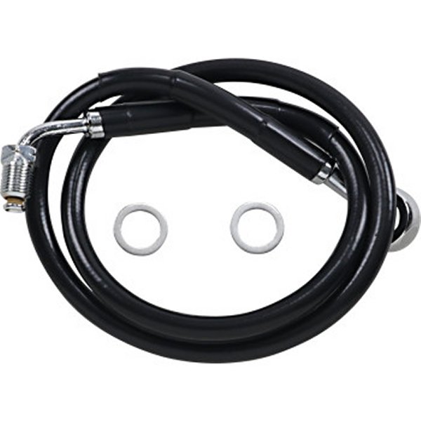 DRAG フロント ブレーキライン 黒ステンレス 18年以降 FXFB ABS付 アッパー +6インチ(27.5インチ) 1741-5833 WO店