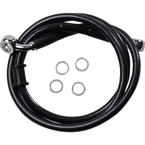 DRAG フロント ブレーキライン 黒ステンレス 標準長 18年以降 XL1200XS ABS無 41800763 1741-5839 WO店