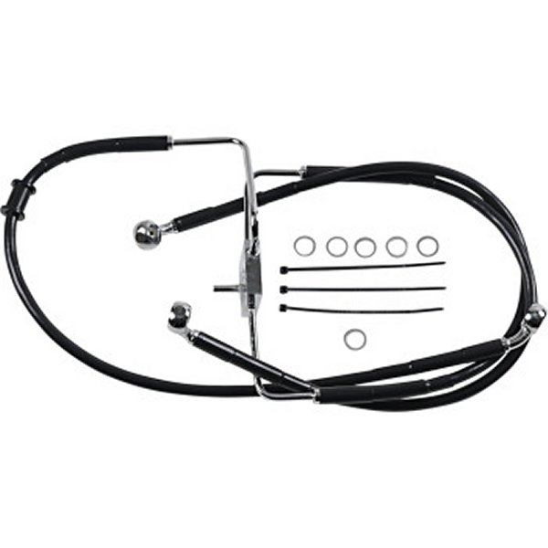 DRAG フロント ブレーキライン 黒ステンレス 16年以降 XL1200CX ABS無 +6インチ WO店の通販は