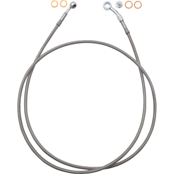 ファットバガーズ FAT BAGGERS EZ INSTALL BRAKE LINE FULL LENGTH 60" STNL BRAID 1741-6833 WO店