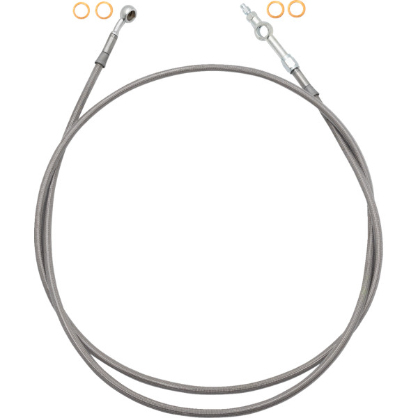 ファットバガーズ FAT BAGGERS EZ INSTALL BRAKE LINE FULL LENGTH 63" STNL BRAID 1741-6857 WO店