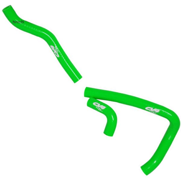 CV4 シーブイフォー シリコン ラジエーターホースキット 00年-20年 KX65 緑 WO店の通販は 20,713円