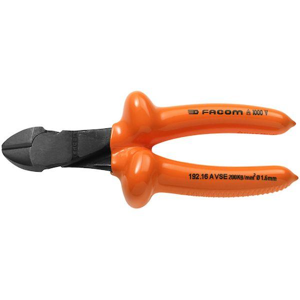 192.16AVSE  FACOM社 FACOM 絶縁工具 ダイアゴナルカッター 165mm 192-16AVSE-TN WO店