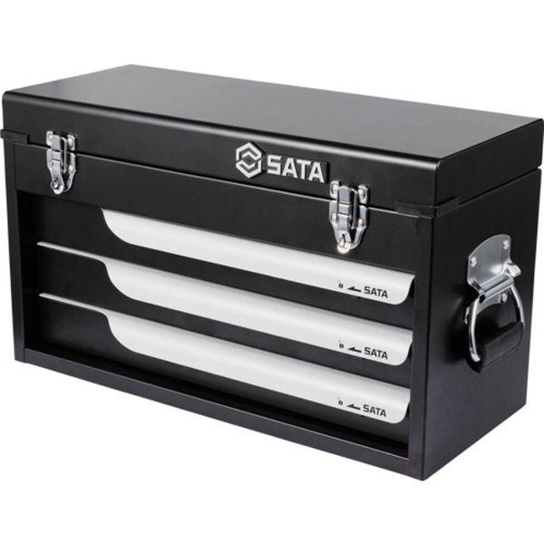 SATA社 SATA スチールツールチェスト 520×305×220mm(黒) 195134 WO店