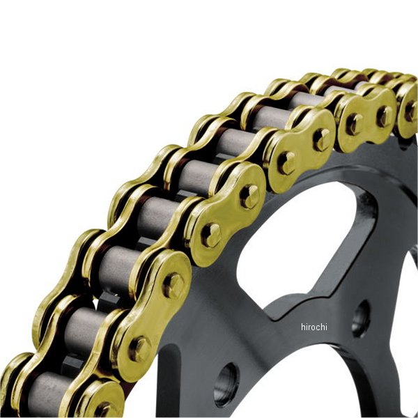 バイクマスター BikeMaster チェーン 428H ヘビーデューティー ゴールド 134L クリップ 197631-TR WO店